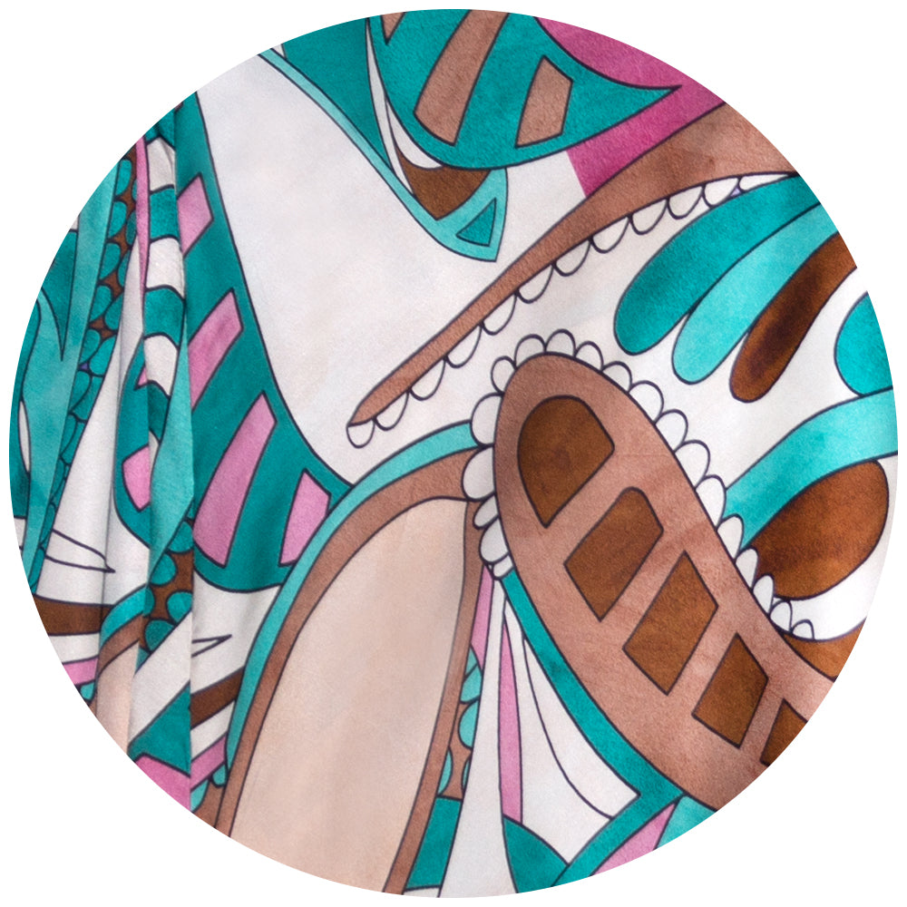 Modello Abstract print skirt a-line