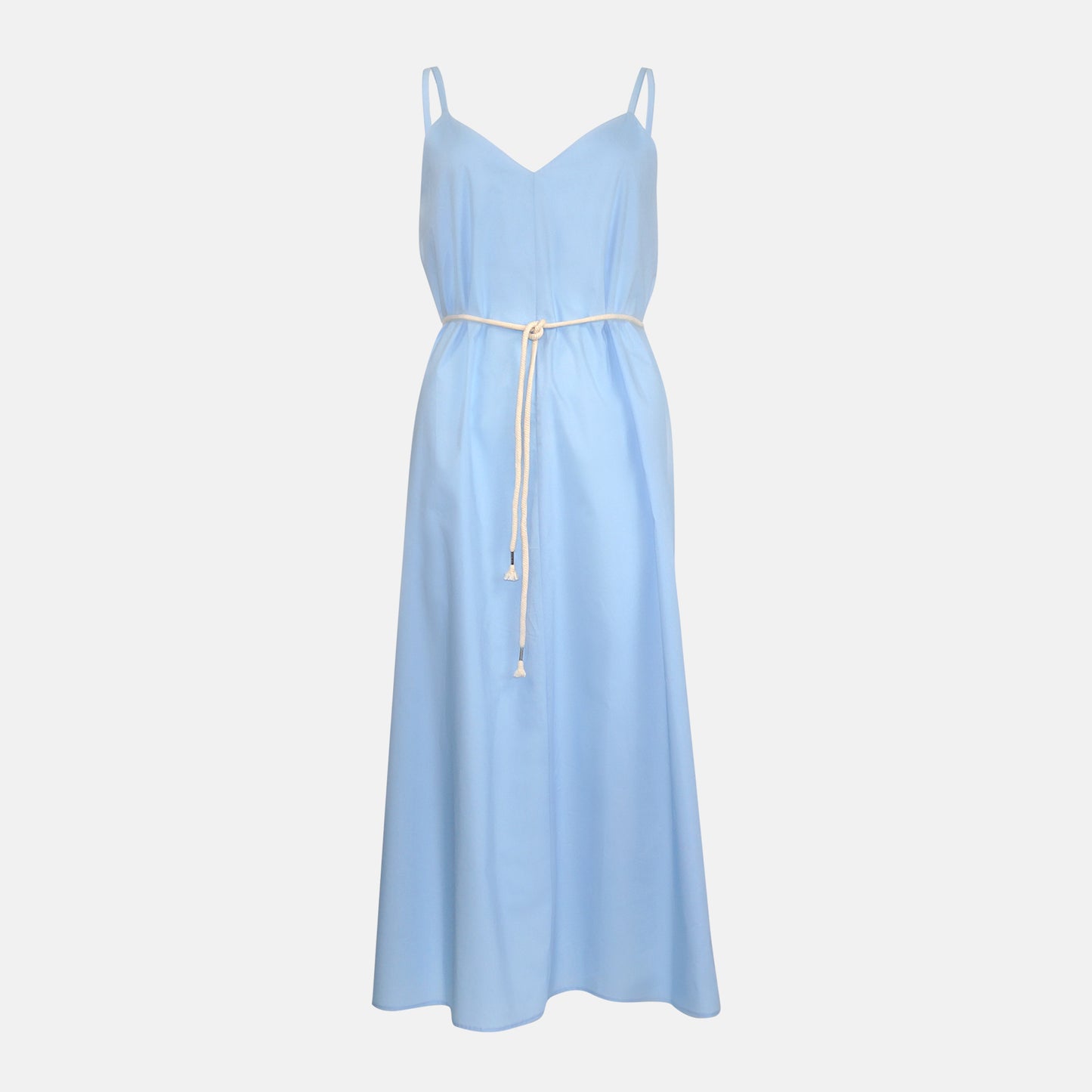 Lena V Neck A line Dress with rope belt