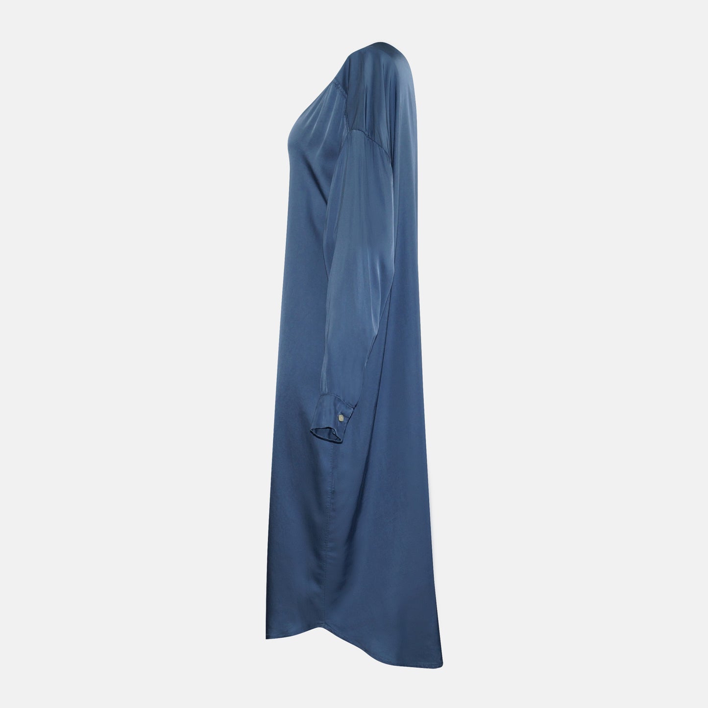 Leoni Shift v-neck Dress Luxurious Sateen