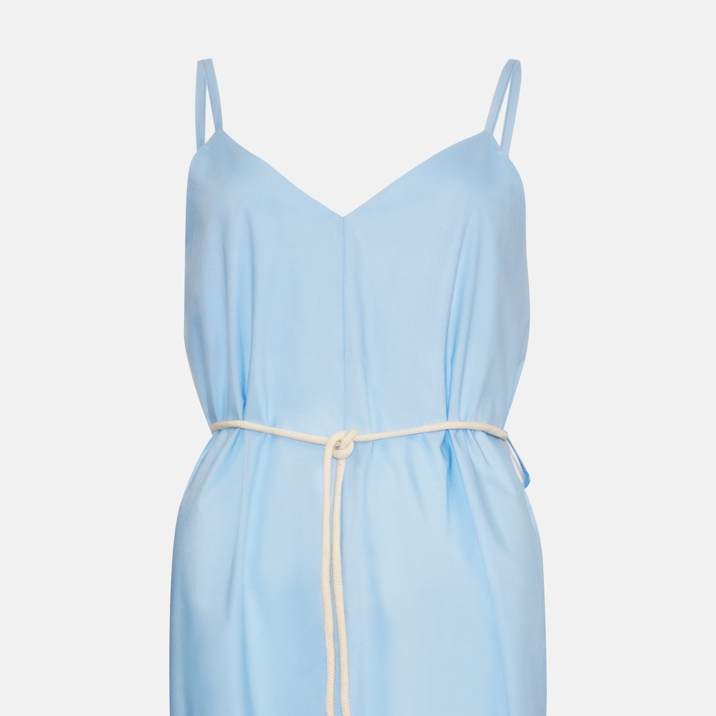Lena V Neck A line Dress with rope belt