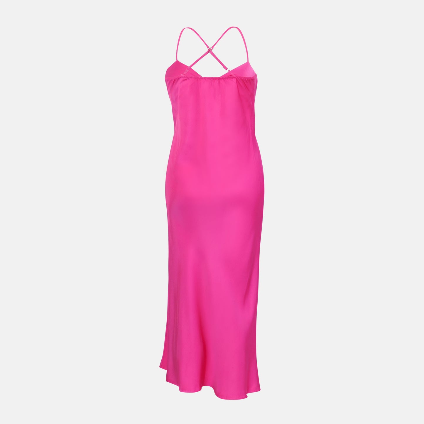 Cara Twist Front Dress Hyper Pink