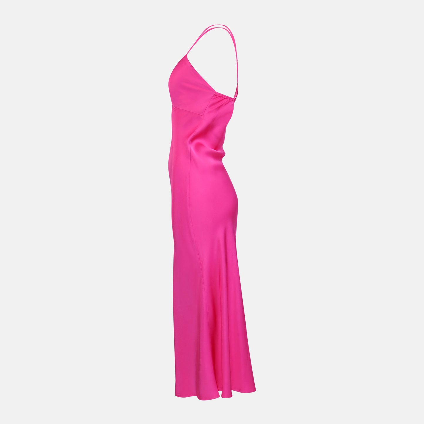Cara Twist Front Dress Hyper Pink