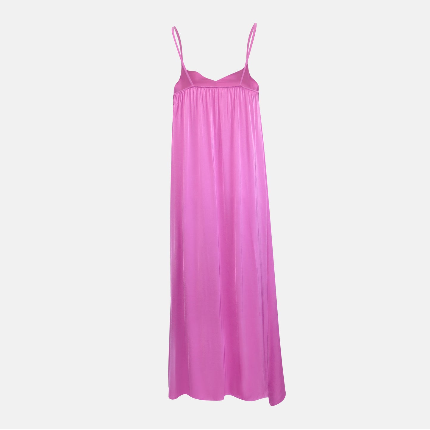 Cinzia V-neck gathered back Dress Candy Pink