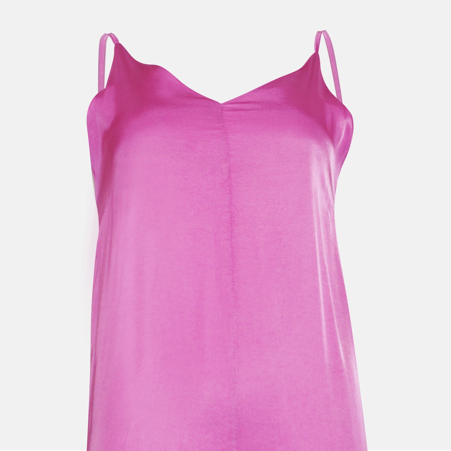Cinzia V-neck gathered back Dress Candy Pink