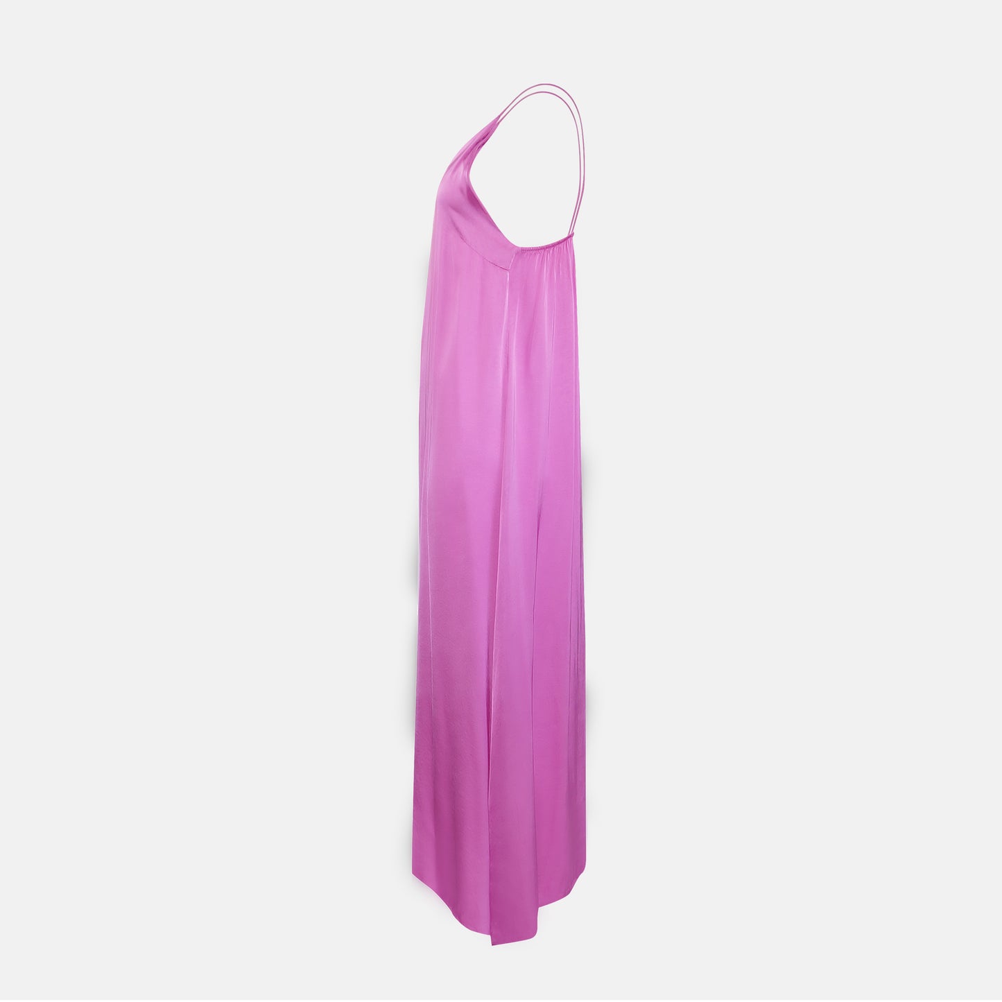 Cinzia V-neck gathered back Dress Candy Pink