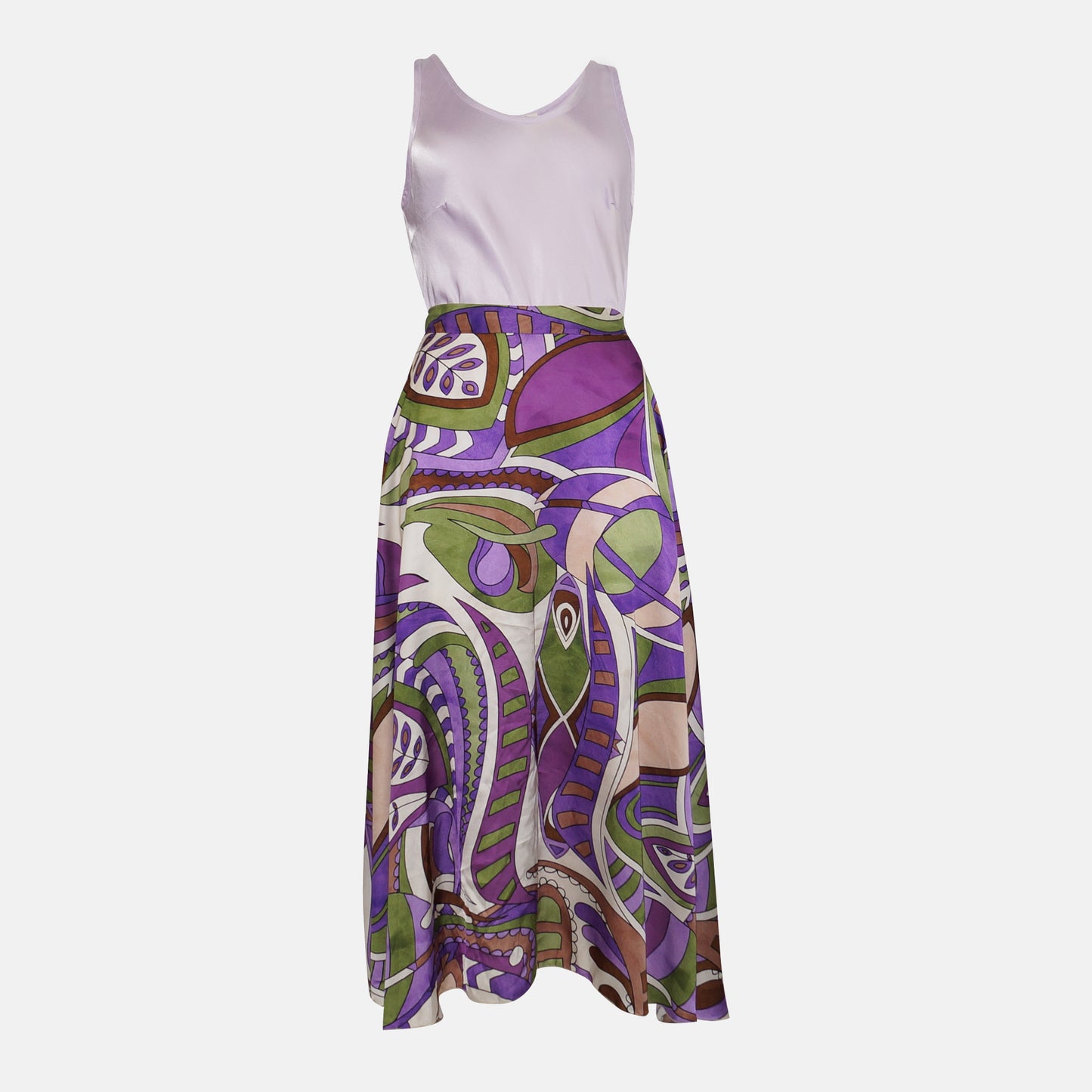 Modello Abstract print skirt a-line