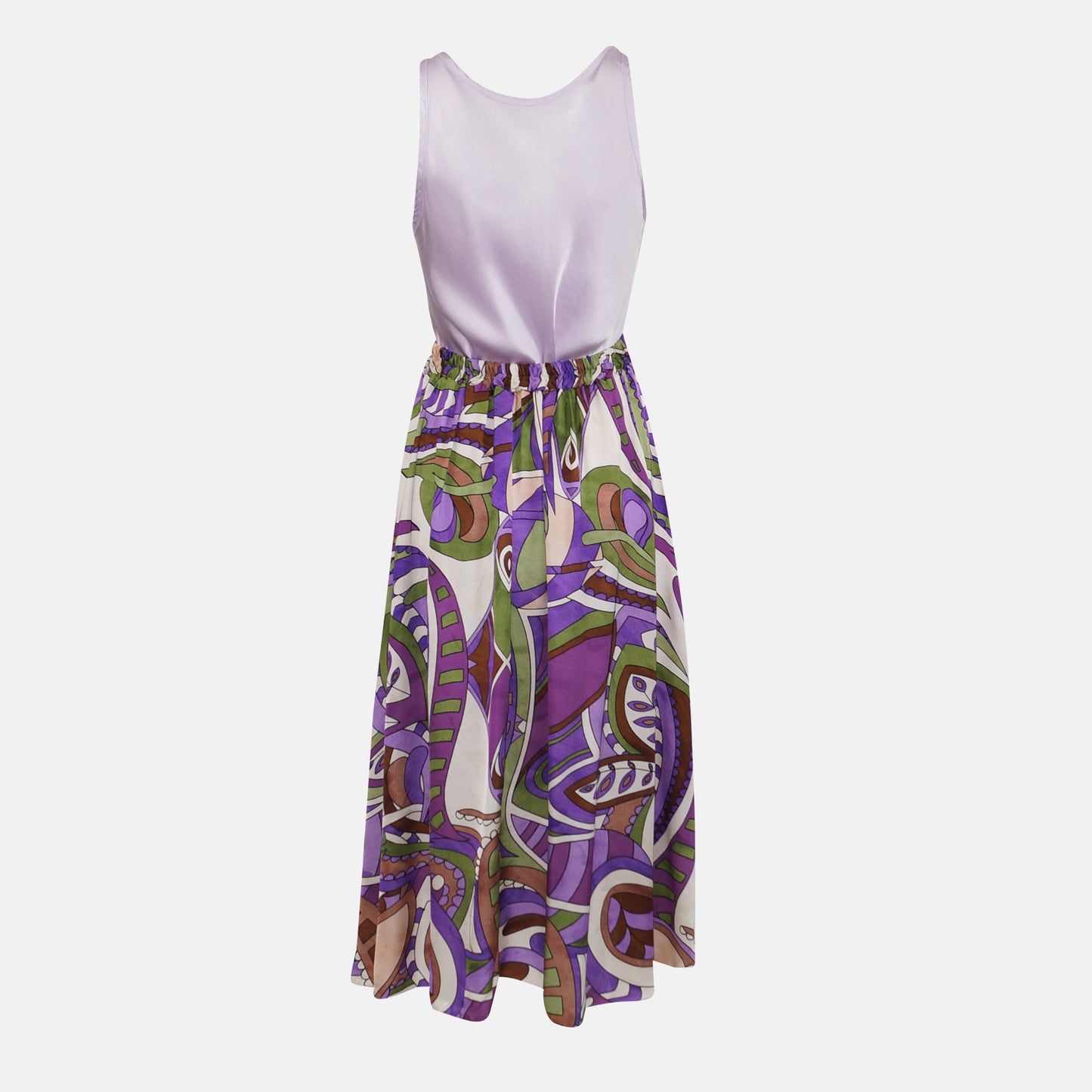 Modello Abstract print skirt a-line