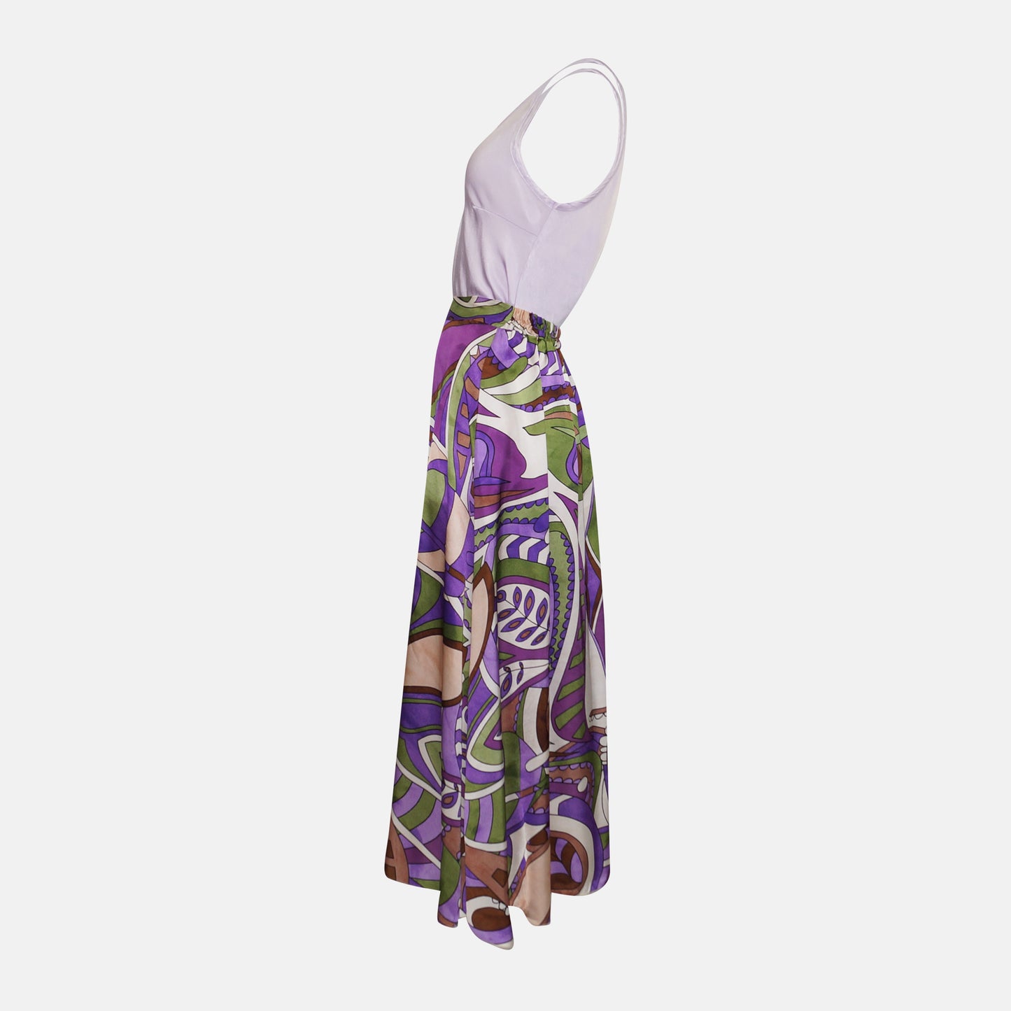 Modello Abstract print skirt a-line