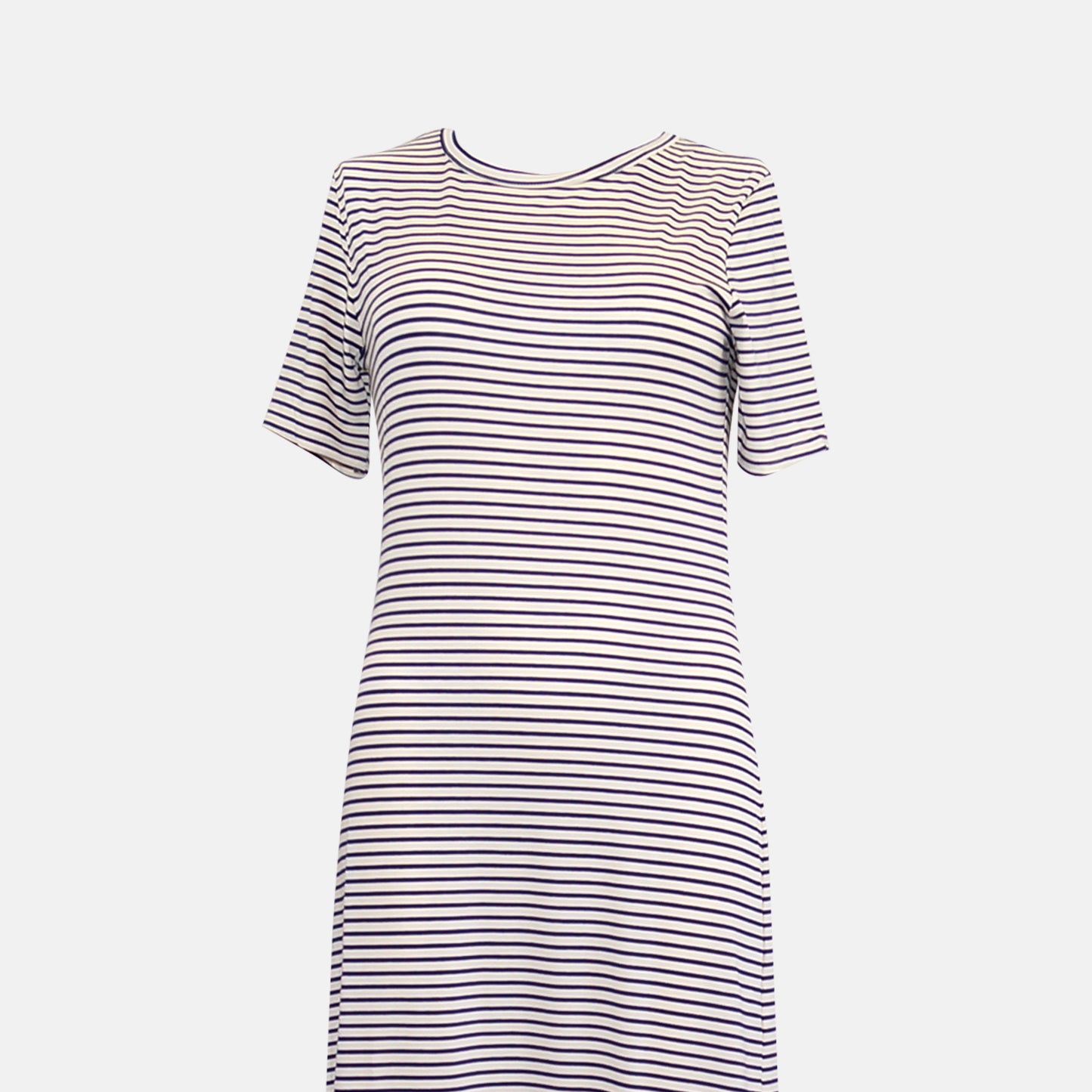 Marina Sailor stripe T-Shirt Maxi dress Navy stripe on cream