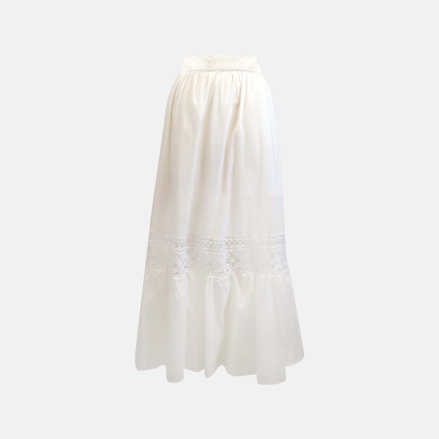 Cassandra Tiered Skirt Lace Insert