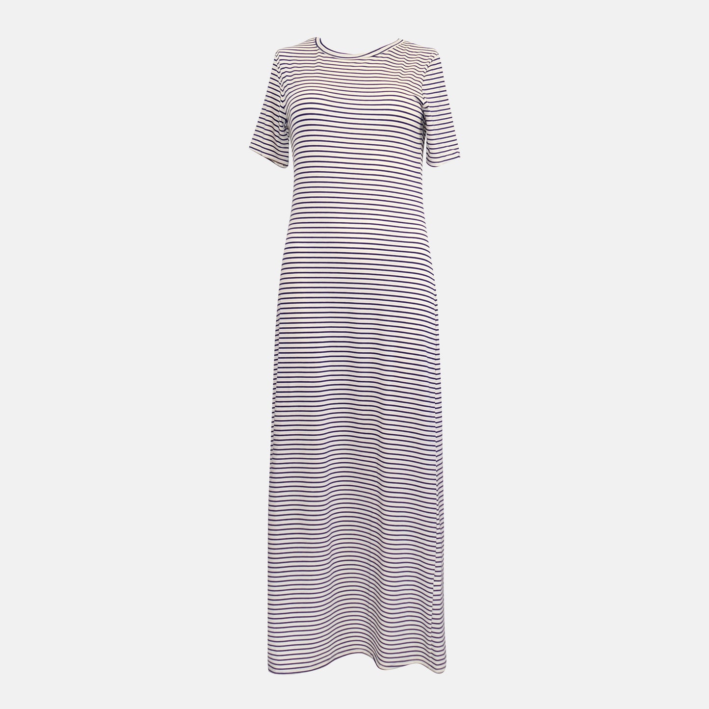 Marina	Sailor stripe T-Shirt Maxi dress	Navy stripe on cream