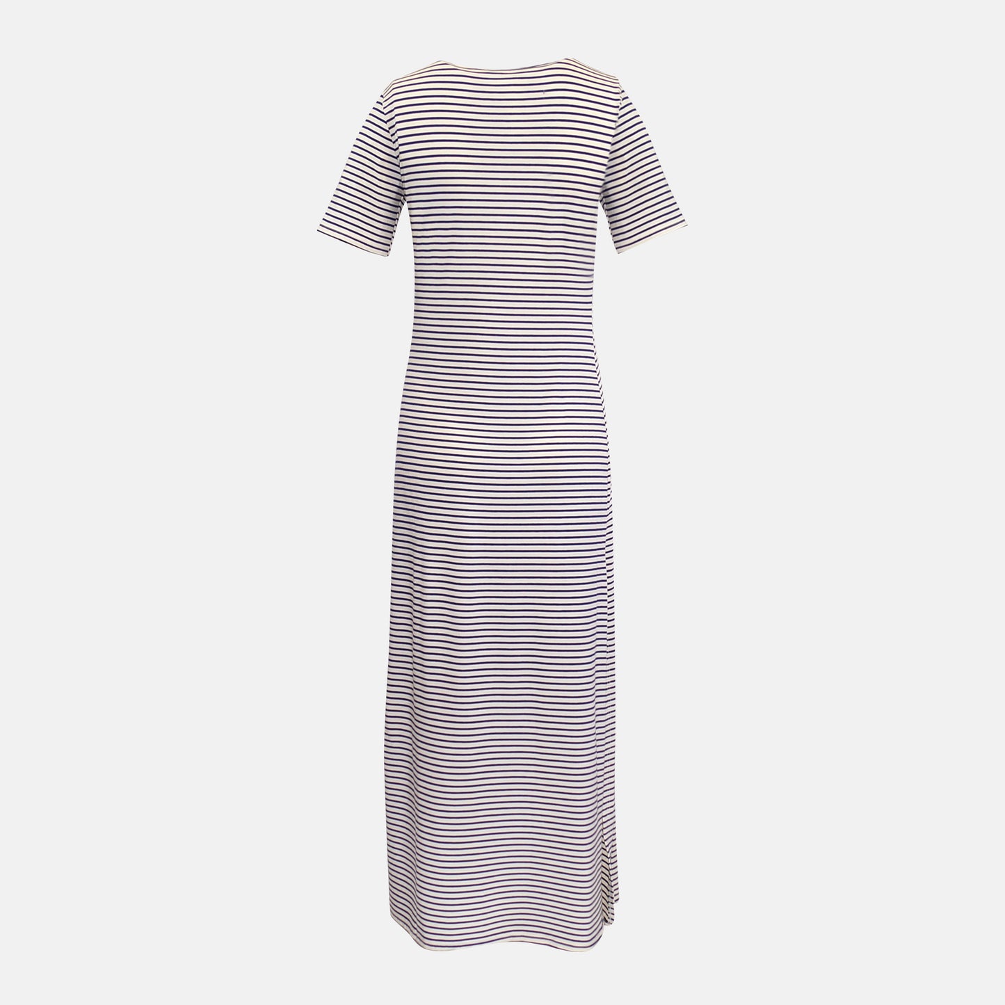 Marina	Sailor stripe T-Shirt Maxi dress	Navy stripe on cream