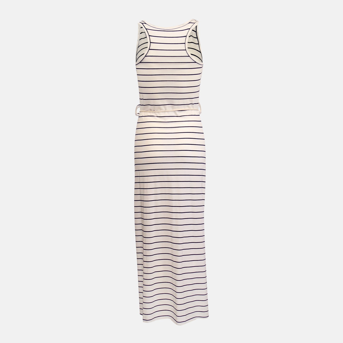 Isla	Nautical Singlet Maxi Dress 	Navy Stripe